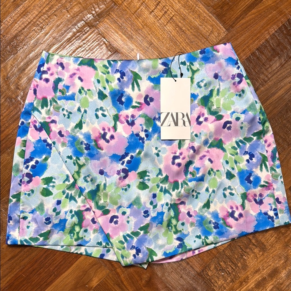 Zara Floral Mini Skirt - Multicolor